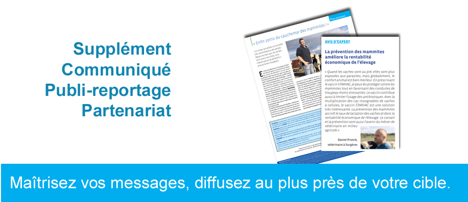 Communication presse : supplments, communiqus, publi-reportage, partenariat. Matrisez vos messages, diffusez au plus prs de votre cible.